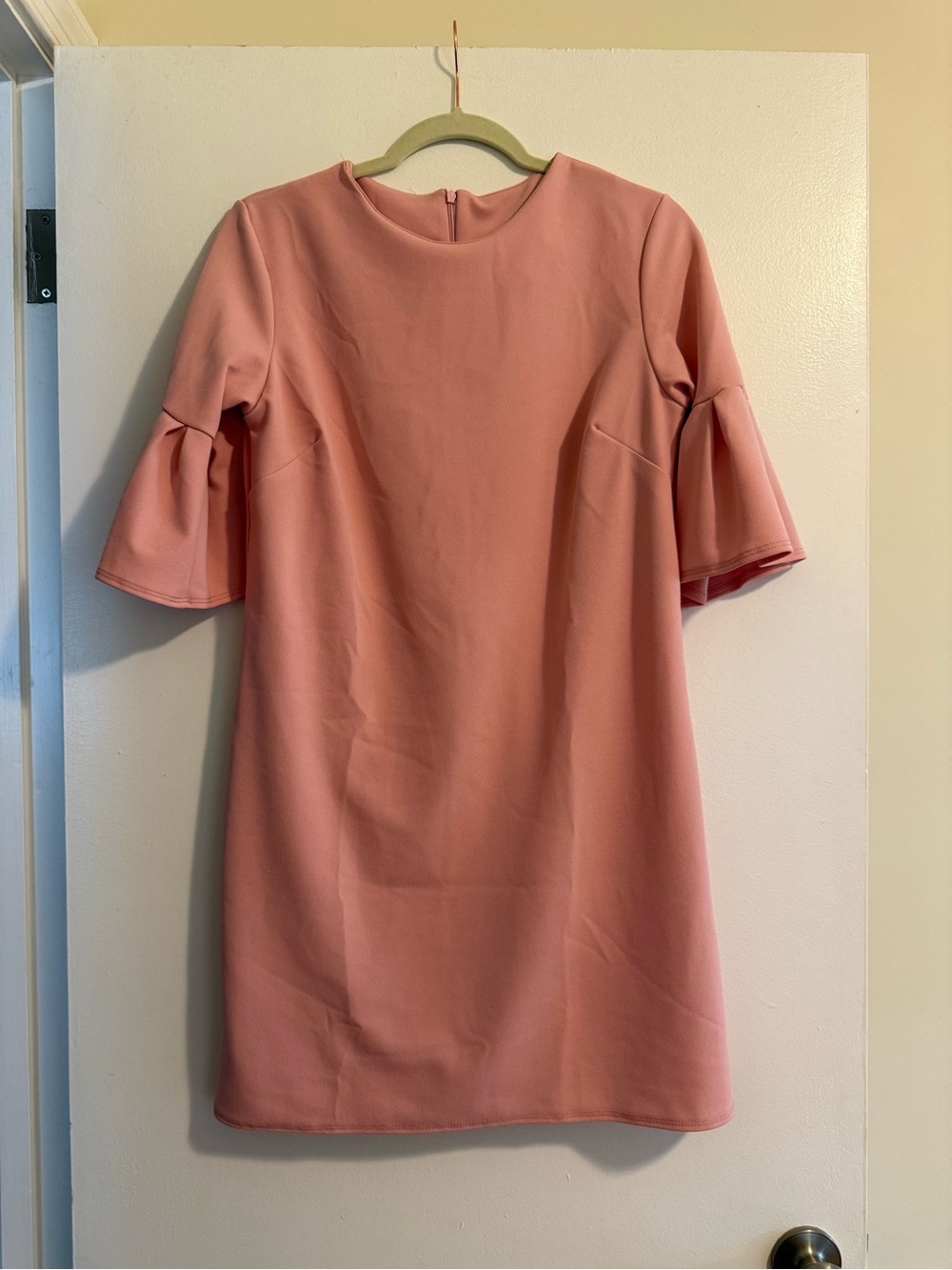 Women's Pink Short Sleeve Shift Dress